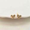 Versión coreana de aretes mini en forma de corazón de plata esterlina S925 transfronterizos simples pequeños para niñas joyería de oreja en forma de corazón al por mayor