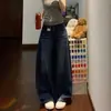 Jeans Anchos de Cintura Alta Estilo Retro Americano para Mujer, Nueva Colección de Primavera, Tallas Grandes Ajuste Holgado, Pantalones Adelgazantes de Largo Completo