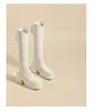 Botas Altas de Tacón Alto para Mujer Chuyuji 2026 Nuevo Estilo Otoño/Invierno para Mujeres Petites, Aumentadoras de Altura, Suela Gruesa, Adelgazantes, de Caña Alta, Estilo Caballero