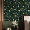 Papel de Parede Floral Transfronteiriço Espessado Impermeável Pvc Autoadesivo Adesivos para Renovação de Armário de Parede de Quarto Atacado