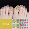 Adesivos para Unha do Pé Padrão Estéreo Zf Diamante de Imitação 3D Manicure Patch Impermeável Longa Duração Clareador Patch Completo para Unha do Pé Produto Acabado