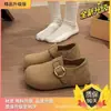 2026 Primavera/Otoño Suela Suave Parte Superior Suave Aumentan la Altura Zapatos Birkenstock para Mujer Transpirables Casuales Zapatos Individuales para Mujer Mocasines Versátiles Slip-on para Mujer