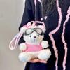 Blush Bear Bolsa de Pelúcia Pingente Boneca Criativa Cauchy Bear Boneca de Urso Chaveiro Presente Interior do Carro Pingente