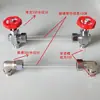 Indicador de Nivel de Agua de Coke Tubo de Vidrio de 3 Puntos Codo Accesorios para Caldera Generador de Vapor Codo de Nivel de Agua Visor de Nivel de Agua