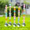 Decoração de Bola de Luz com Contas Coloridas DIY Silicone Girassol Combinação Apanhador de Sol Enfeite para Pendurar no Carro Contas de Cor Mista Fornecimento Transfronteiriço
