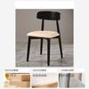 Mesa de Comedor Moderna Simple y Sillas Silla Ganoderma Sala de Estar Lujo Ligero Restaurante Silla con Respaldo Silla de Comedor Hogar Apartamento Pequeño Silla de Madera Maciza