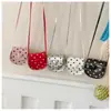 Nova Bolsa Infantil de Concha Corrente Rombos Bolinhas Bolsa Transversal Fofa Mini Pequena Menina Ombro de Mão Bolsa Pequena