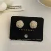 Pendientes Elegantes de Flor de Hortensia para Primavera y Verano Pendientes de Diseño Nicho 2025 Nuevo Estilo Caliente Pequeña Fragancia Pendientes de Alta Gama