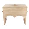 Caja de moxibustión de madera maciza caja de moxibustión para rodilla y articulación de la rodilla instrumento doméstico caja de moxibustión ahumada para piernas sub-aparato