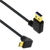 Cabo de Dados e Carregamento para Computador, Notebook, Celular - Versão USB 3.0 Banhado a Ouro - Ângulo de 90 Graus Tipo-A / Tipo-C para Cima e para Baixo