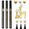 Caneta Marcadora Cromada Prata Dourada Cobre Caneta de Tinta DIY Cor de Modelo Reparo Caneta de Assinatura Alto Brilho Galvanoplastia