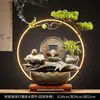 Nova Fonte Decorativa Cerâmica Estilo Chinês com Circulação de Água para Escritório Sala de Estar Mesa Aquário Presente de Inauguração