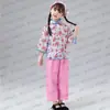 Traje de actuación de niña de aldea para niños Recolección de té Danza Yangge Hermana agricultora Traje de Aqing Niña pequeña Étnico