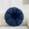 Almofada Decorativa de Veludo Holandês em Formato de Abóbora Transfronteiriça, Almofada Redonda Grossa para Sofá, Casa de Temporada, Sala de Estar, Janela de Canto e Cabeceira