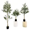 Árbol de Olivo Artificial Desmontado y Ensamblado Planta en Maceta, Bonsái de Hoja de Olivo Artificial, Decoración del Hogar Planta Verde Adorno de Árbol Grande Comercio Exterior Transfronterizo