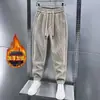 Pantalones de Invierno para Adolescentes Cintura Suelta Pantalones Casuales para Adolescentes Guapos Pantalones Harlan de Pana Sueltos