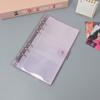 Álbum de fotos de hojas sueltas de PVC con cubierta transparente y brillante, libro de tarjetas pequeño Aidou de 3 pulgadas con diseño de estrellas.