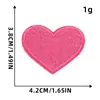 Parches de tela bordados de corazón de dibujos animados para zapatos y ropa, parches de reparación decorativos, parches de tela tejida autoadhesivos en forma de corazón