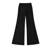 Pantalones de Yoga Bootcut de Cintura Alta con Cordón para Primavera/Verano 2026 para Levantar Cadera y Adelgazar, Resaltando Piernas, Pantalones Casuales de Fitness de Longitud Completa