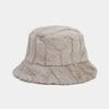 Sombrero tipo cuenca grueso y cálido de imitación de piel de conejo retro artístico estilo japonés para otoño e invierno, para compras al aire libre, cortavientos, protección solar, protección solar, protección solar