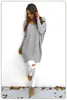 Ebay Aliexpress Más Vendido Moda Europea y Americana Otoño Cuello en V Manga Larga Suéter Delgado para Mujer Versátil Ajustado Casual Versátil