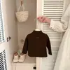 Ropa interior térmica de terciopelo alemán cálida para bebé Otoño/Invierno Estilo Coreano para Bebé/Niño Pequeño Cuello Semialto Engrosado Suave y Pegajoso Ropa de Invierno