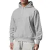 Sudadera con capucha de forro polar para hombre, color liso, deportiva, nueva, de importación, europea y americana, para primavera y otoño de 2026, al por mayor
