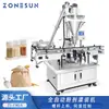 Máquina de Alimentação e Enchimento Automático de Pó Zonesun, Máquina de Alimentação por Parafuso e Enchimento Dosador para Pó de Grãos e Especiarias
