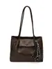 Bolsa de Axila Melaleuca Retro Luxo Leve Feminina Nova Grande Capacidade Estilo Preguiçoso Deslocamento Diário Bolsa Tote de Ombro Único Tendência