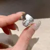 Máscara Exquisita Cor da Máscara Anel Feminino Design de Nicho Senso de Estilo Ins Versátil Temperamento Aberto Ajustável Anel Anel do Dedo Indicador