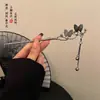 Grampo de cabelo de flor de magnólia, grampo de cabelo de estilo antigo, acessório de cabelo Hanfu, acessório de cabelo de cheongsam para mulheres, grampo de metal com pérola e franja, grampo de cabelo de jade