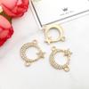 1 Peça Diamante Coroa Nota Estrela do Mar Chave Folha Pulseira Pingente Colar Acessórios Diy Coreano Jóias Conexão