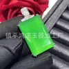 Colar com Pingente de Calcedônia Verde Gelo de Alta Qualidade Banhado a Prata com Incrustação Pedra Gema Ágata Verde Jade Contas da Fortuna