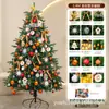 Árbol de Navidad de PE 1.68m /2.1/2.4/ 3m Paquete de Decoración Árbol Escena de Hotel Luces de Colores Lentejuelas