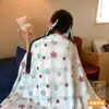 Manta de vellón de leche chal de oficina manta para siesta manta de aire acondicionado dormitorio de estudiante siesta colcha pequeña manta para sofá
