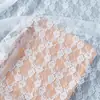 Tela de Encaje de Malla Blanca Cortina Tela de Fondo para Fotos de Boda Mesa de Comedor Vestido Ropa