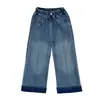 Pantalones para Niñas Otoño 2026 Nueva Moda Jeans Anchos para Niños Mayores, Pantalones Largos Casuales Modernos