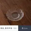 Suporte para copo anti-escaldante de vidro resistente ao calor estilo japonês porta-copos para cerimônia do chá base para copo de kung fu acessórios de chá feitos à mão atacado