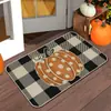 Felpudo de Piso de Lino con Calabaza de Otoño de Amazon para Entrada, Felpudo Resistente a Manchas y al Desgaste, Felpudo de Baño Fácil de Cuidar