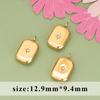 Ventas Calientes Transfronterizas Acero Inoxidable Gota de Agua Corazón Asimétrico Ovalado DIY Colgante Aretes Collar DIY Colgante de Joyería