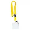 Passe de navio de cruzeiro colorido com fivela de segurança destacável, crachá de identificação com cordão de cartão à prova d'água horizontal de PVC