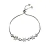 Pulsera de Tirar con Circonita de Temperamento Elegante Pulsera de Gama Alta Transfronteriza Europea y Americana Joyería de Mano Versátil de Moda Venta al por Mayor