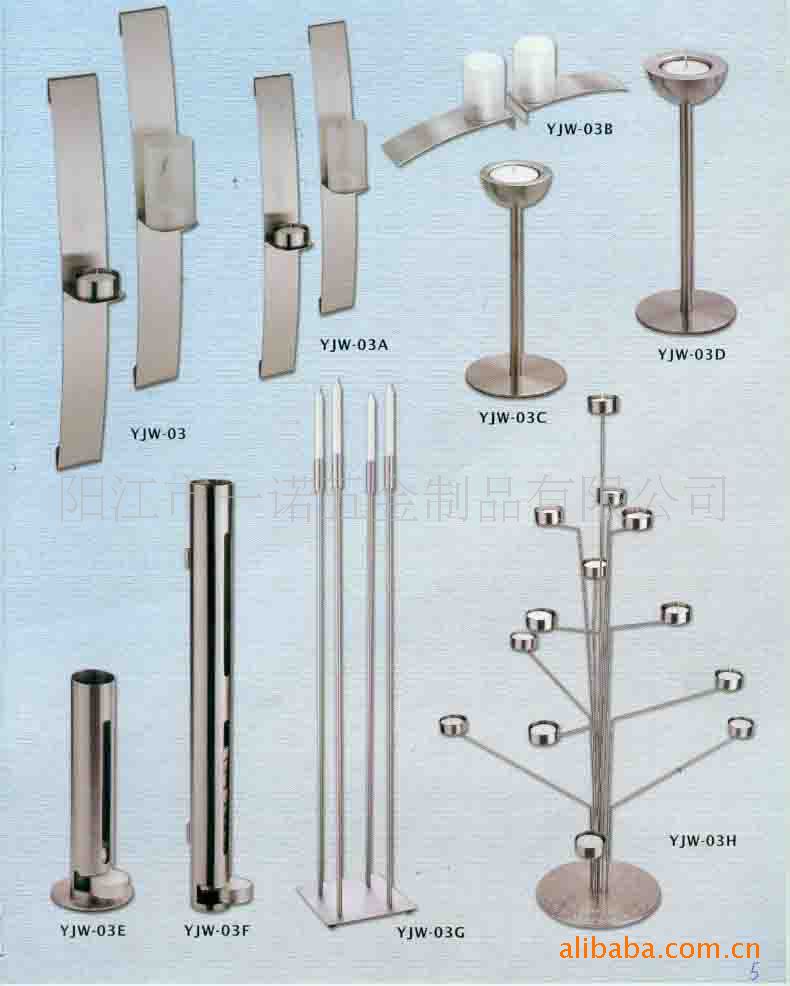 D-047不锈钢烛台婚庆圣诞蜡烛烛台,工艺烛台