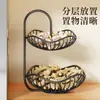 Soporte para Cebolleta, Jengibre y Ajo de Cocina Estante de Almacenamiento de Verduras para Encimera del Hogar Artefacto de Almacenamiento de Ajo y Jengibre Multicapa Sin Instalación