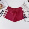 Pantalones Cortos Deportivos de Raya Americana Llegada Nueva Verano 2026 Casual Adelgazantes Cordón Chica Atractiva Yoga Fitness Pantalones Calientes