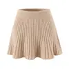 Traje de Punto Retorcido de Dos Tonos para Mujer Primavera Estilo Coreano Cardigan de Gama Alta Top Falda Falda Corta Conjunto de Dos Piezas