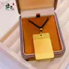 Pingente Nuvem da Paz Banhado a Ouro para Homens e Mulheres Nova Corrente de Suéter Estilo Chinês Pingente de Colar Nuvem da Paz