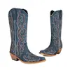 Botas de Tacón Alto Extra Grandes Estilo Europeo y Americano, Botas de Tacón Medio Talla 44 para Mujer, Botas sin Cordones de Tacón Cuadrado Talla 46, Botas Martin Otoño e Invierno, Botas de Cuero Puntiagudas