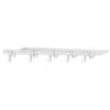 Riel deslizante gancho push-pull cocina armario baño gabinete colgante de pared adhesivo oculto extraíble gancho multi-fila
