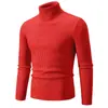 Colección nueva otoño/invierno 2026 transfronteriza: Suéter de cuello alto a rayas verticales para hombre estilo europeo y americano, top de punto casual para hombres jóvenes